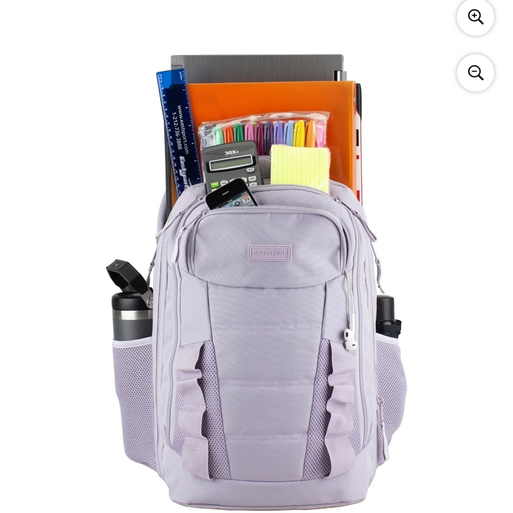 Lavender Backpack with Ample Storage